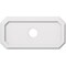 Ekena Millwork Emerald Architectural Grade PVC Ceiling Medallion, 22"W x 11"H x 3"ID x 7 1/2"C x 1"P, One-Piece CMP22X11ED-03000 - alternate 1
